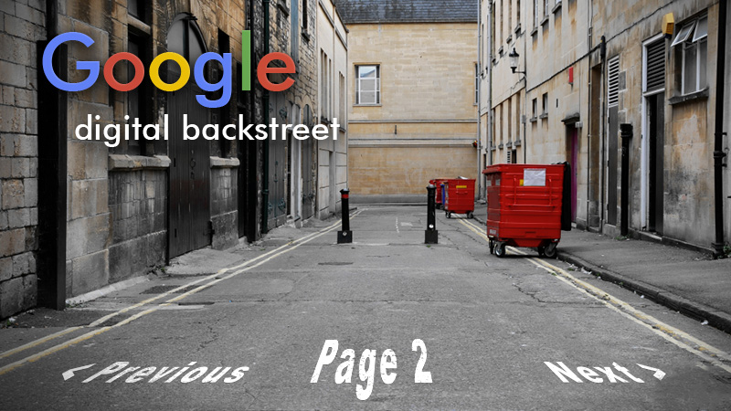 The Digital Backstreet - Google Page 2 - Searchmetrics