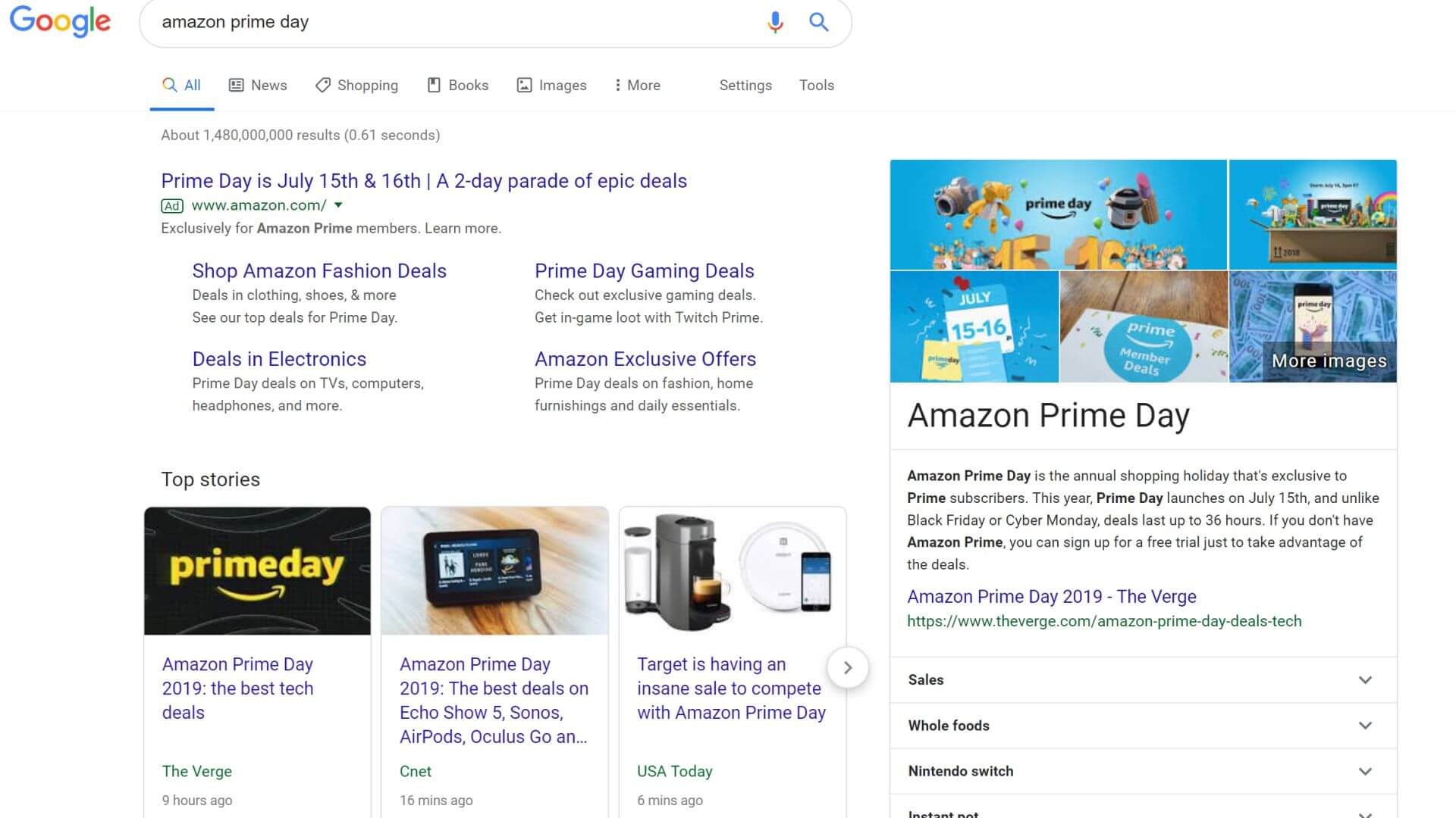 Amazon tiene un bloqueo de PPC en "Prime Day"