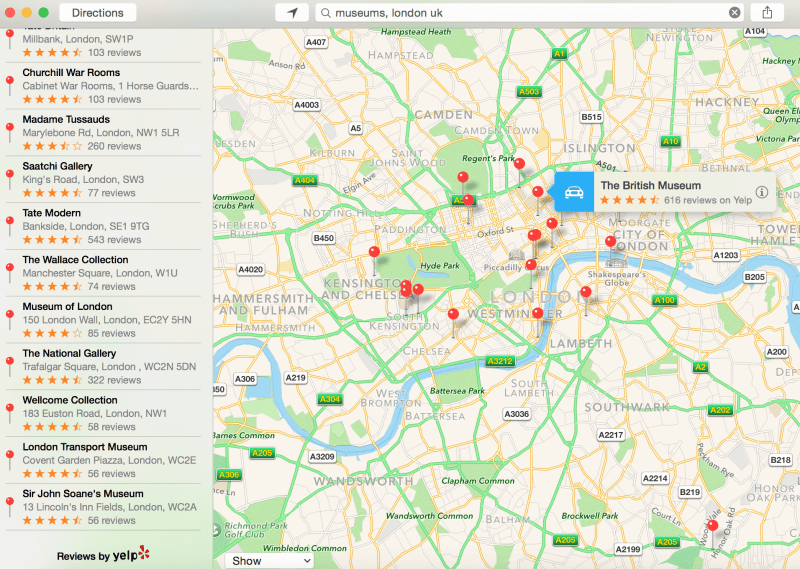 ReseÃ±as de Apple Maps