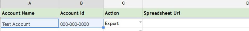 Configuración de secuencias de comandos de AdWords