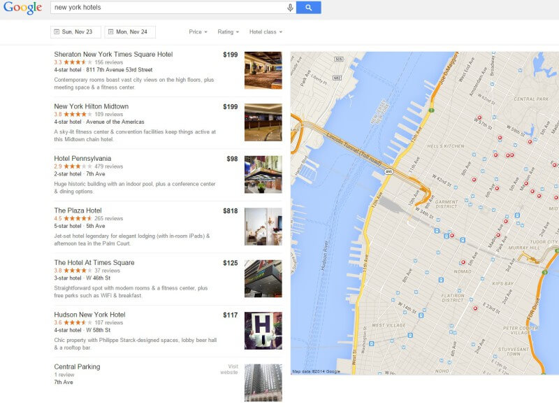 La pÃ¡gina de listados locales de Google reemplaza el carrusel de grÃ¡ficos de conocimiento
