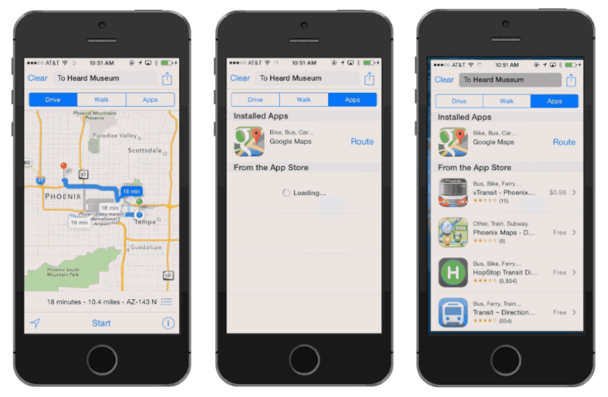 Apple Maps with Third Party apps