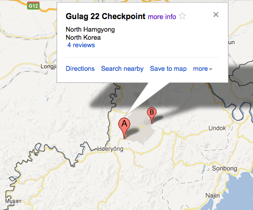 Gulags en Google Maps