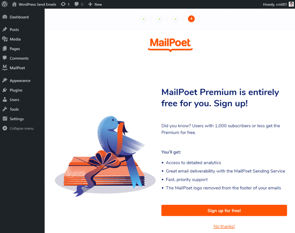 MailPoet premium