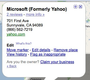 Microsoft anteriormente Yahoo