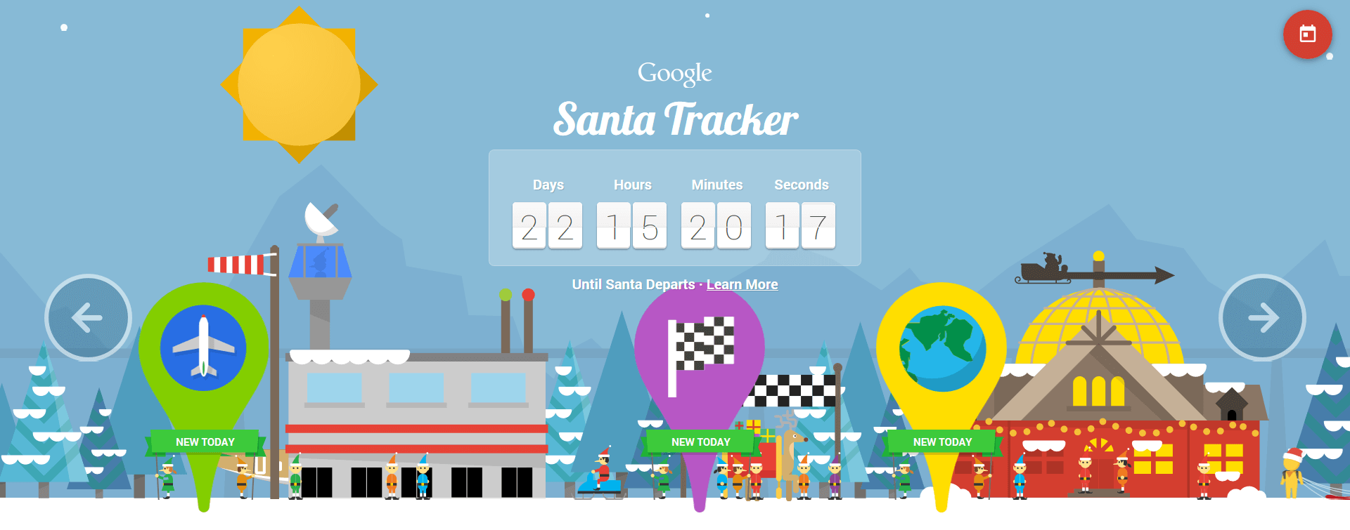 Santa Tracker Google Image
