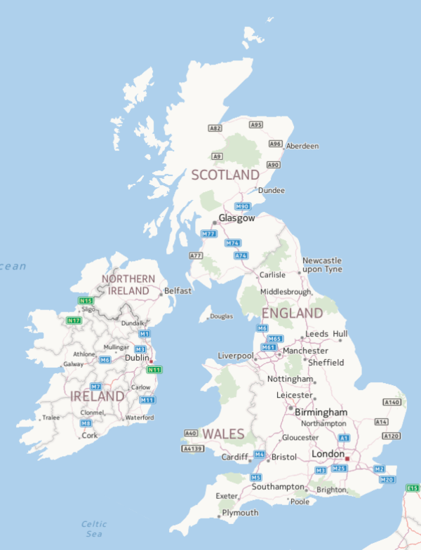 britain en Yahoo!  Mapas, direcciones de conducción y tráfico
