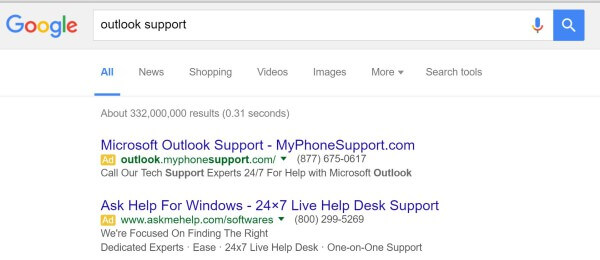 anuncios de soporte técnico de google