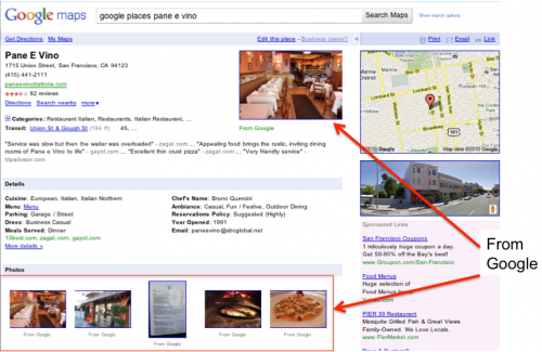 Business Photos ayuda a crear la identidad de marca de Google Places/Maps