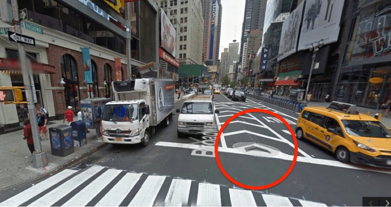 Flechas de Google Street View