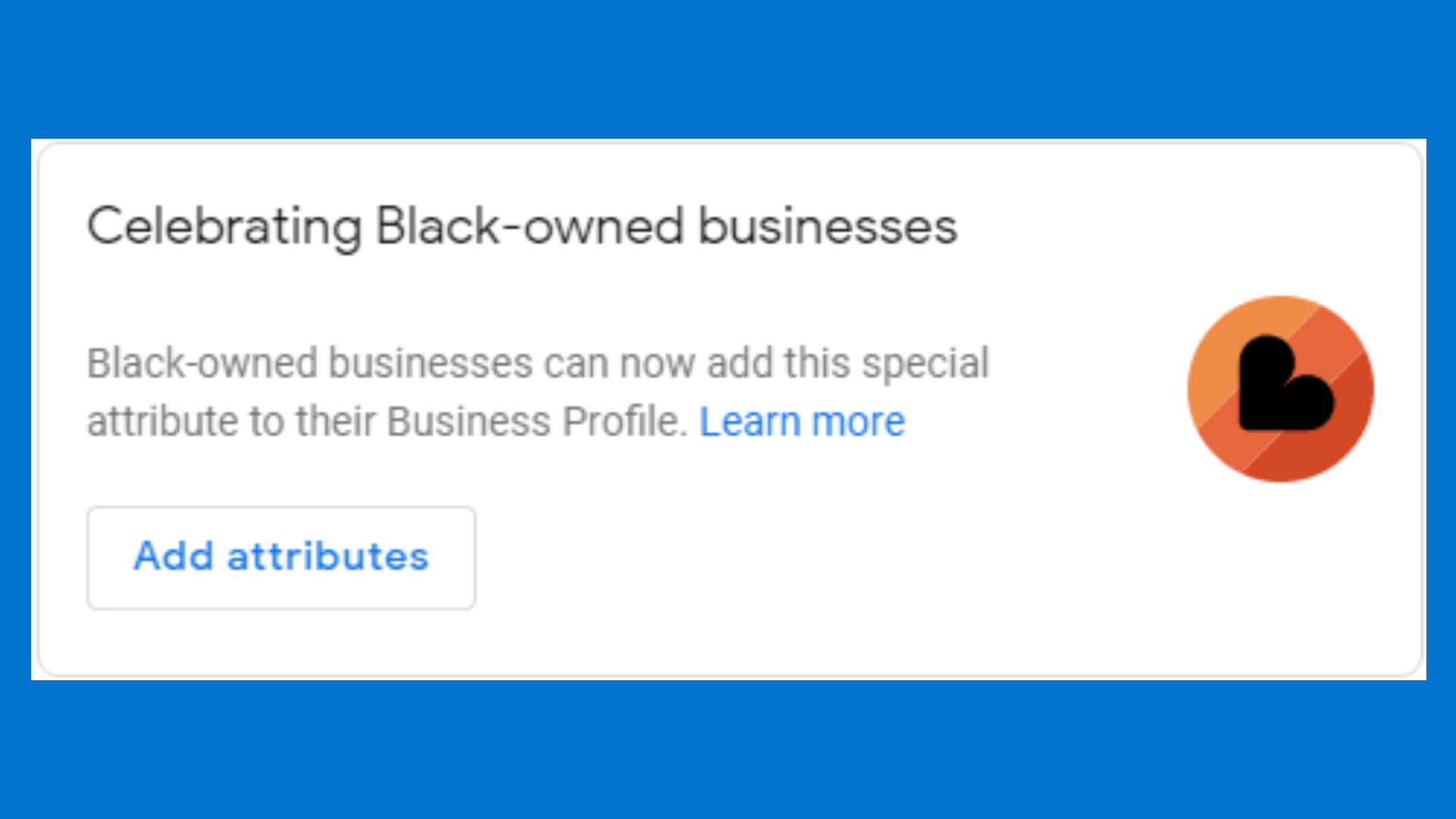 Google agrega el atributo de empresa 'propiedad de negros' a los listados locales