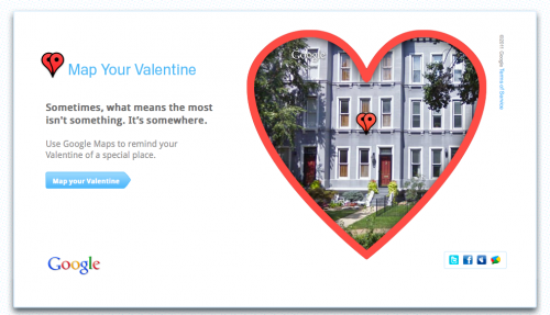 Google quiere que "mapees tu San Valentín"