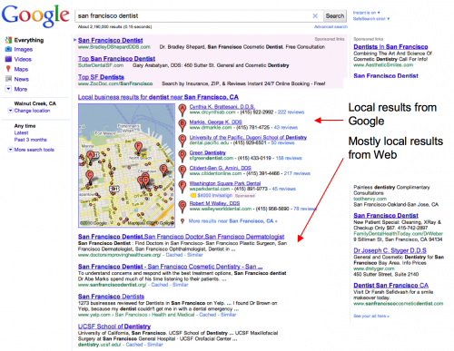 La nueva búsqueda de lugares muestra el compromiso de Google con lo local