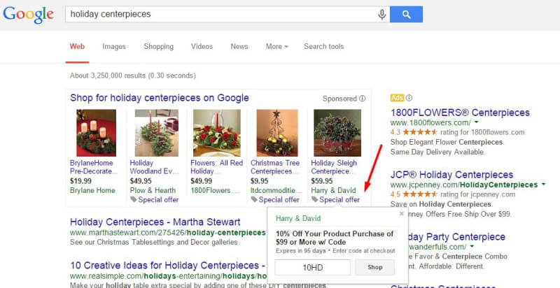 promociones comerciante google shopping en plas