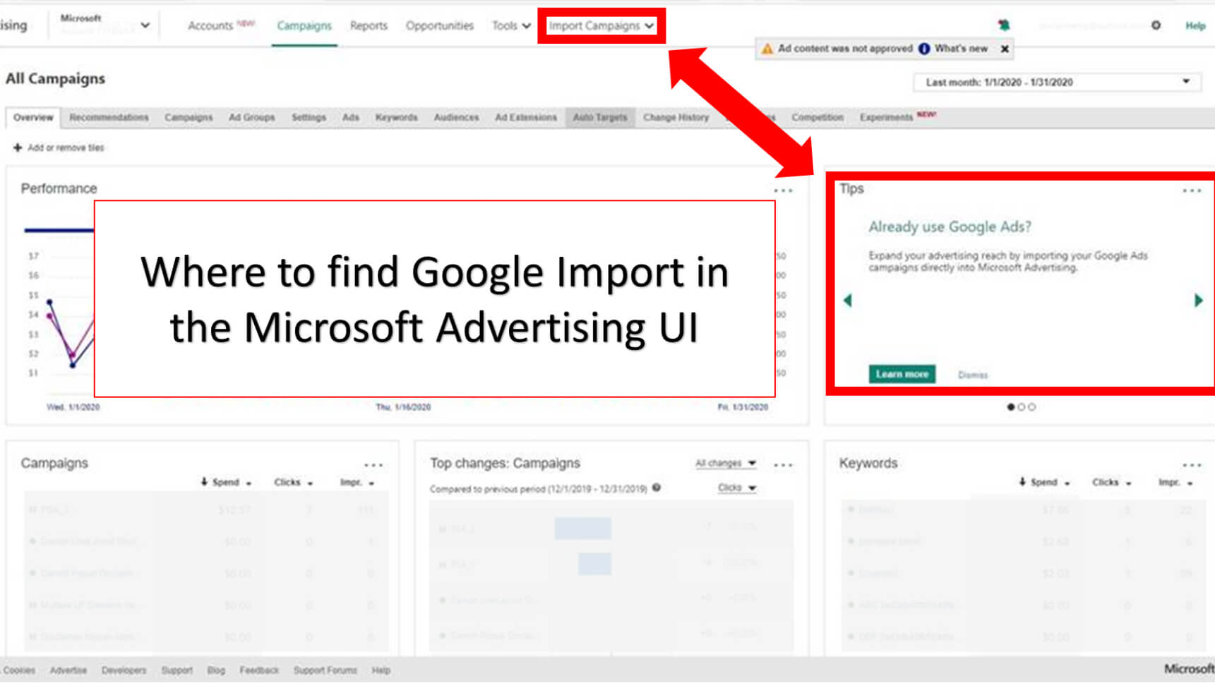 ¿Realiza una importación de Google a Microsoft Ads?  Esto es lo que necesitas saber