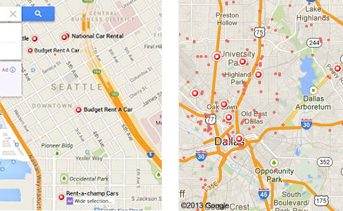 New Google Maps Interfaces & Leaked Map Design Images