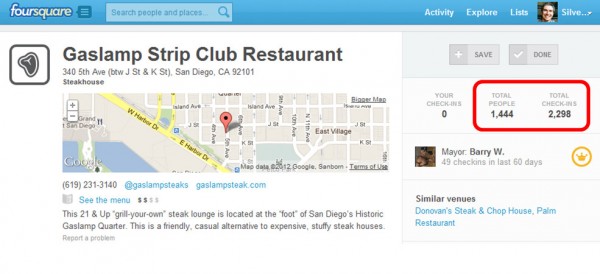 Foursquare Check-In Pages